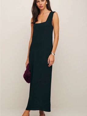 yvaine silk dress Reformation Yvaine Silk Dress In Black - 70% Off